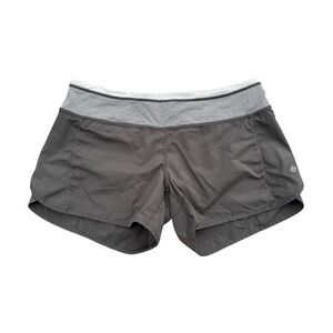Lululemon Gray Lined Long 4” Shorts Size 8